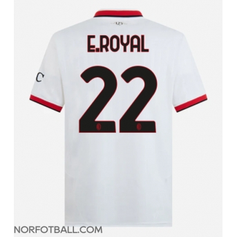 Billige Fotballdrakt AC Milan Emerson Royal #22 Replika Bortedrakt 2024-25 Kortermet